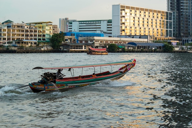 Een prachtig uitzicht op de Chao Phraya-rivier in Bangkok Thailand