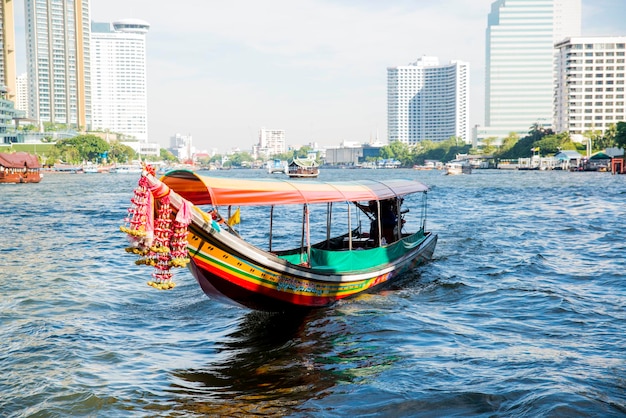 Een prachtig uitzicht op de Chao Phraya-rivier in Bangkok Thailand