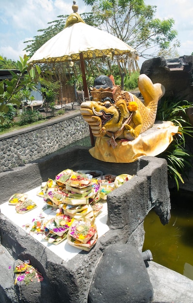 Een prachtig uitzicht op de hindoetempel op Bali, Indonesië?