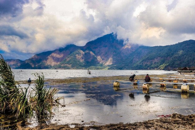 Een prachtig uitzicht op de Kintamani-berg op Bali, Indonesië