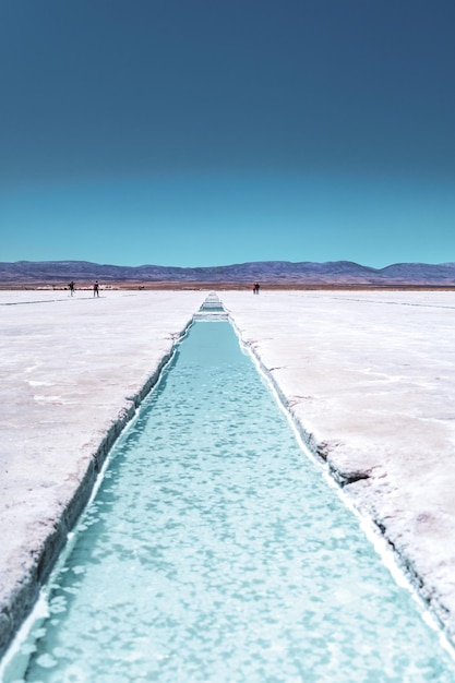 Foto een prachtig uitzicht op de salinas grandes, argentinië