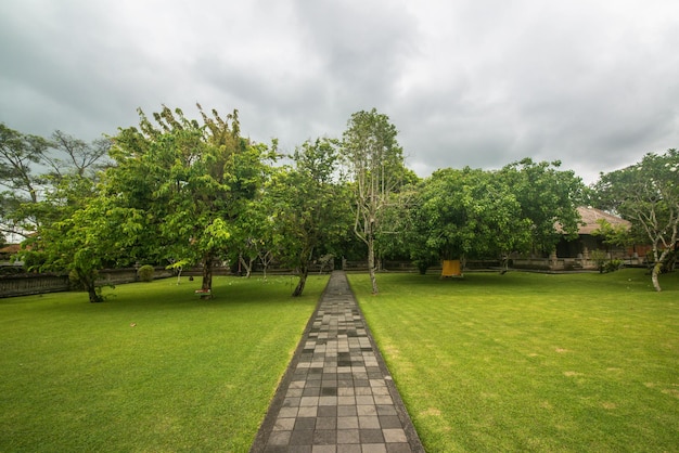 Een prachtig uitzicht op de Taman Ayun-tempel op Bali, Indonesië?