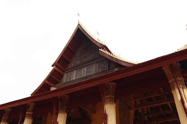 Een prachtig uitzicht op de tempel van wat sisaket in Vientiane Laos