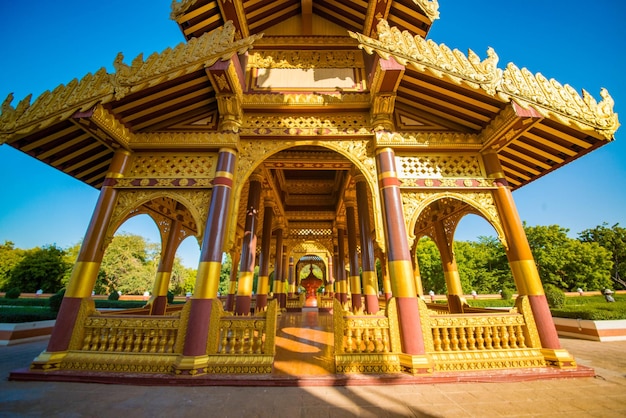 Een prachtig uitzicht op de toeristische bestemming Bagan in Myanmar