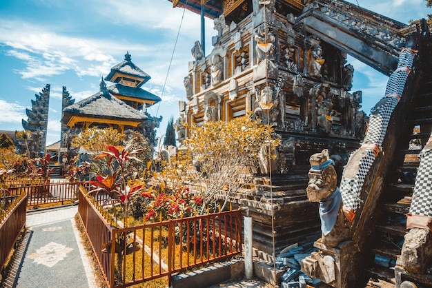 Een prachtig uitzicht op de Ulun Danu Beratan-tempel op Bali, Indonesië