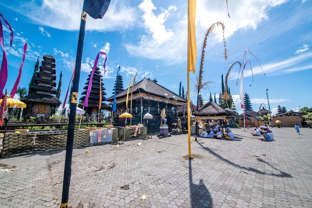 Een prachtig uitzicht op de Ulun Danu Beratan-tempel op Bali, Indonesië