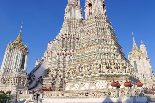 Een prachtig uitzicht op de Wat Arun-tempel in Bangkok Thailand