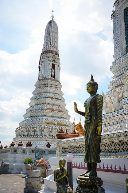 Een prachtig uitzicht op de Wat Arun-tempel in Bangkok Thailand