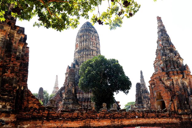 Een prachtig uitzicht op de Wat Chaiwatthanaram-tempel in Ayutthaya Thailand