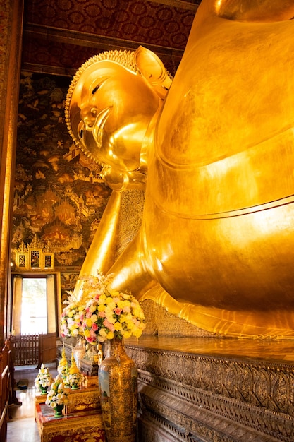 Een prachtig uitzicht op de Wat Pho-tempel in Bangkok Thailand