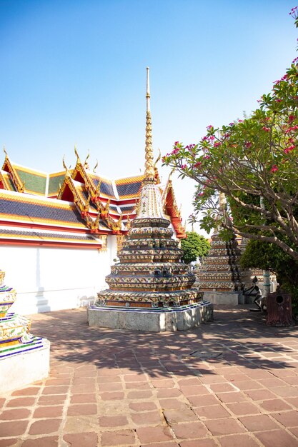 Een prachtig uitzicht op de Wat Pho-tempel in Bangkok Thailand