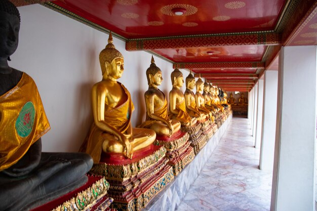 Een prachtig uitzicht op de Wat Pho-tempel in Bangkok Thailand