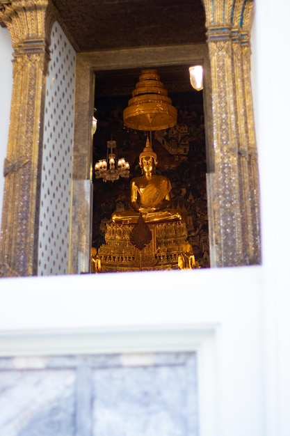 Een prachtig uitzicht op de Wat Pho-tempel in Bangkok Thailand