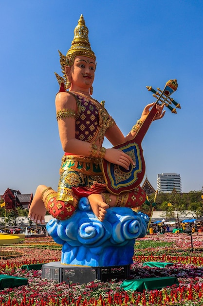 Een prachtig uitzicht op de Wat Phra Kaew-tempel The Grand Palace in Bangkok Thailand