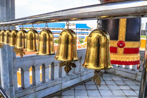 Een prachtig uitzicht op de Wat Traimit-tempel in Bangkok Thailand