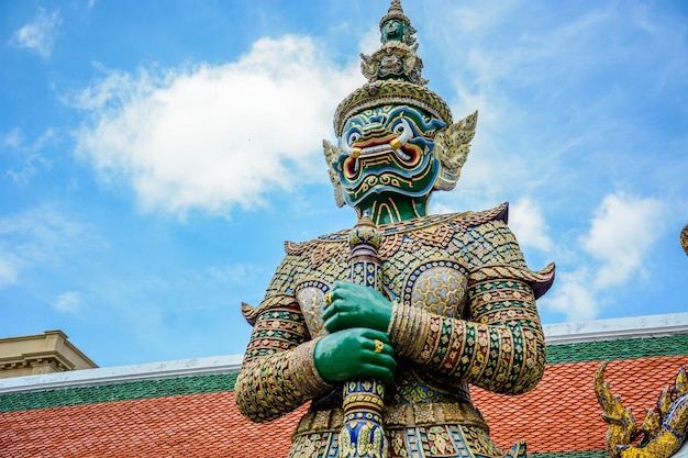 Een prachtig uitzicht op Grand Palace het Wat Phra Kaew Museum in Bangkok Thailand