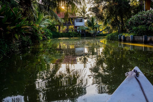 Een prachtig uitzicht op het Baan Thai-huishotel in Ayutthaya Thailand