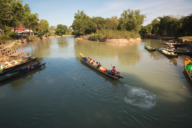 Een prachtig uitzicht op het Inlemeer Myanmar