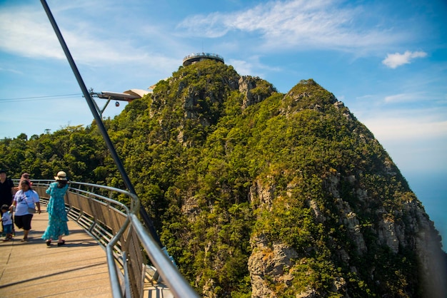 Een prachtig uitzicht op het oosterse dorp in Langkawi, Maleisië