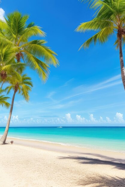 een prachtig uitzicht op het zomerstrand