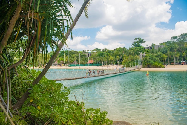 Een prachtig uitzicht op Sentosa Islanda in Singapore