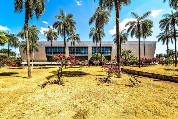 Een prachtig uitzicht op Ulysses Guimaraes Convention Center in Brasilia, Brazilië