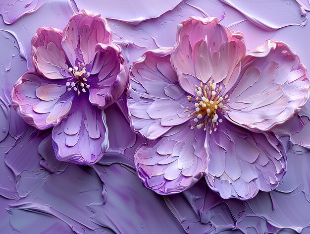 Een prachtige, delicate bloem in lila tonen.