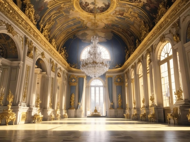 Een prachtige illustratie van het paleis van Versailles