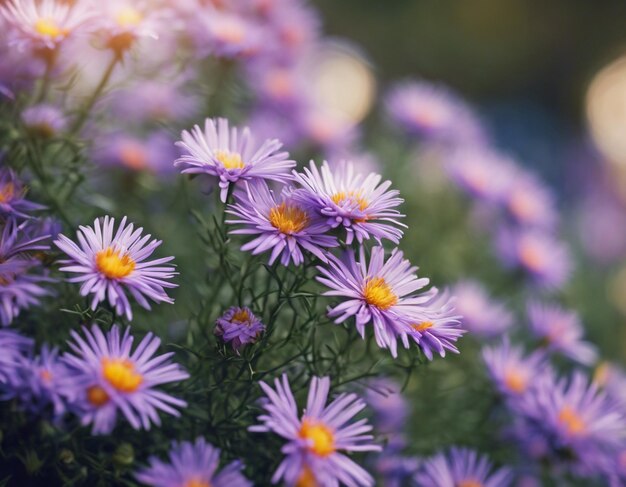 Foto een prachtige paarse bloemen