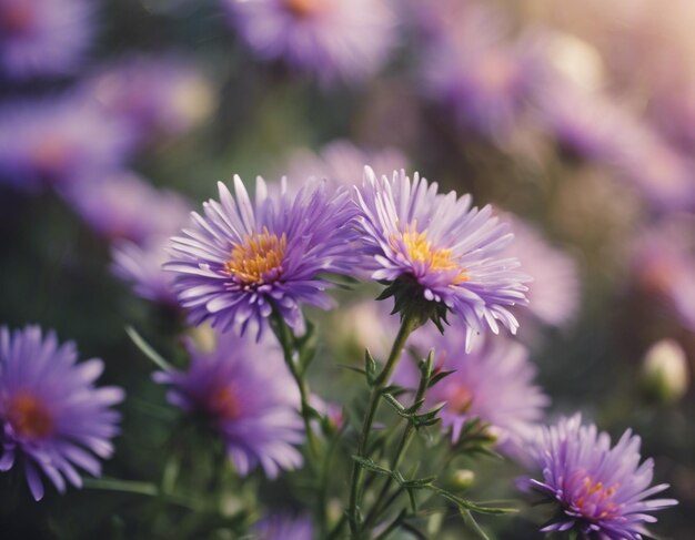 Foto een prachtige paarse bloemen