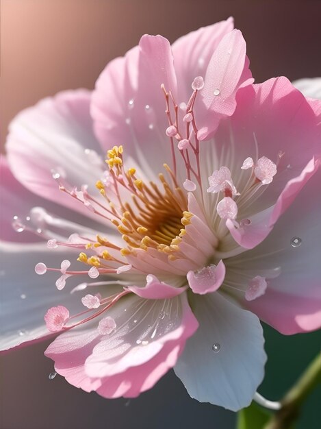 Foto een prachtige sakura bloem.