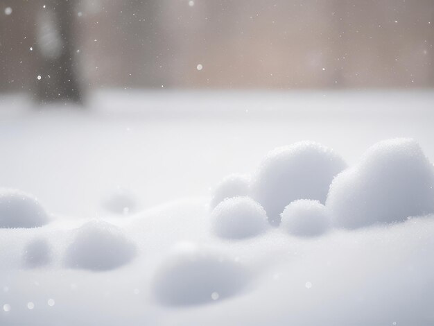 Een prachtige sneeuwval achtergrond