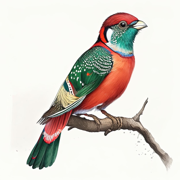 een prachtige trogon