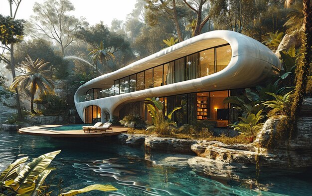 Een prachtige tropische villa.