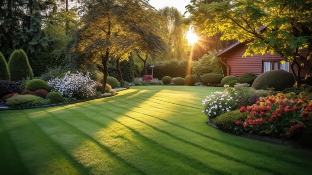 Een prachtige tuin.