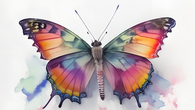 Een prachtige veelkleurige vlinder