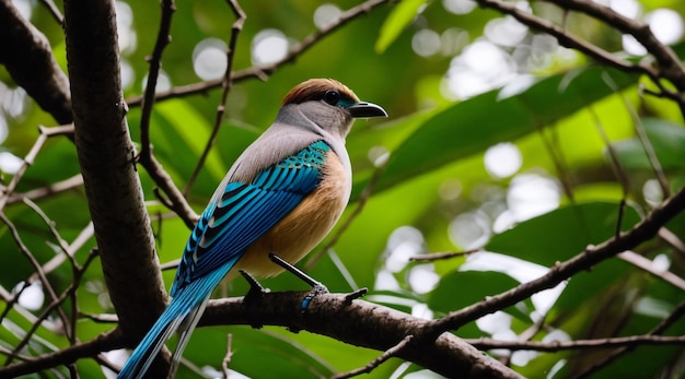 Een prachtige vogel in de jungle