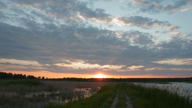 Een prachtige zonsondergang.