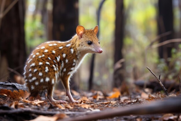 Een quoll in het natuurlijke leefgebied