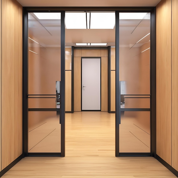 Een reeks kantoordeuren die elk leiden naar een ander aspect van het bedrijfsleven.