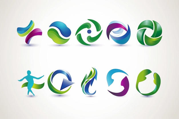 Een reeks logo's met het woord "leven" erop.
