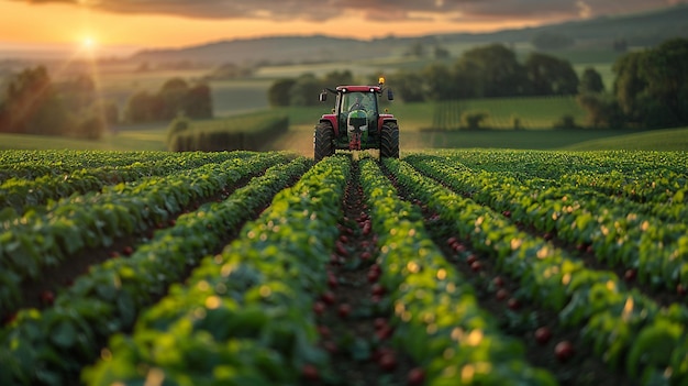 Foto een regeneratieve landbouw podcast die achtergrond vertelt