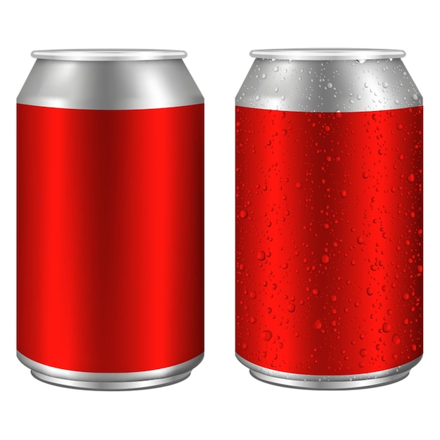 een rode blikje frisdrank met een zilveren top waarop Coca-Cola staat