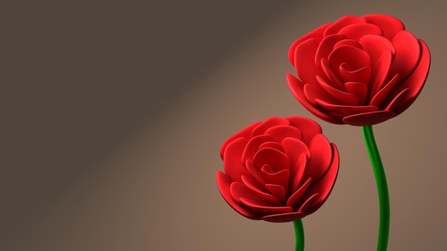 Foto een rode bloem met het woord liefde erop
