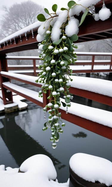 Foto een rode brug