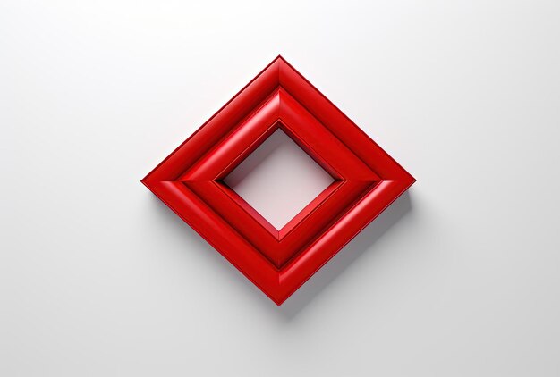 een rode pijl die wijst naar een witte achtergrond in de stijl van minimalistische composities