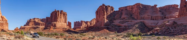 Een rode rotsformatie in Utah