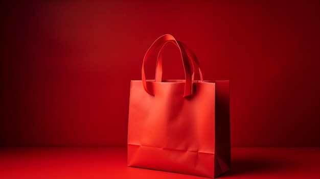 Een rode tas met een rode achtergrond en het woord tas erop.