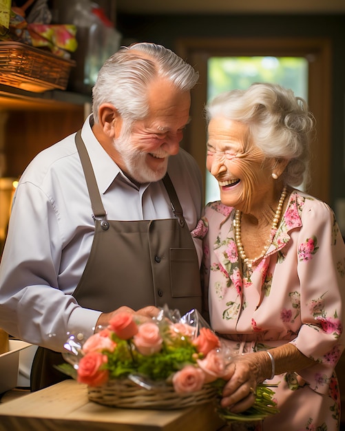 Een romantisch koppel's Valentijnsdag Hu Omhelzend liefde ze deelden een moment van pure verbinding