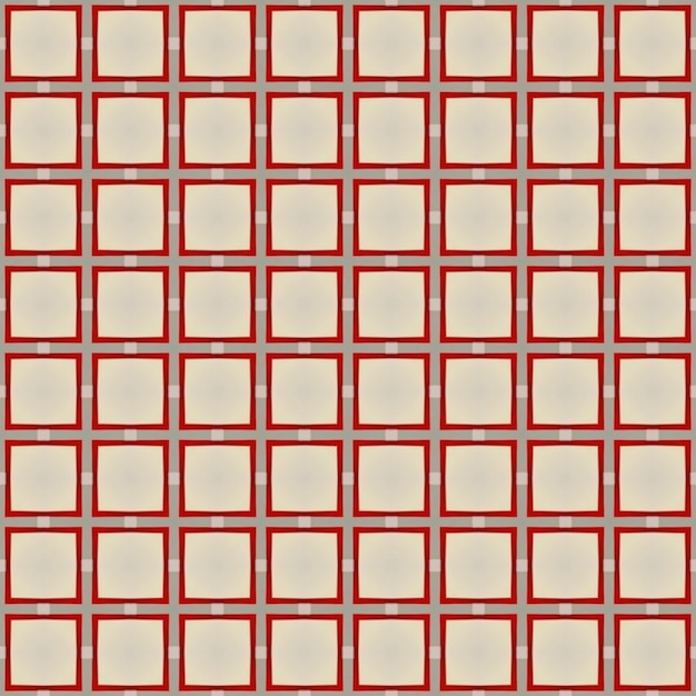 Een rood en bruin raster met vierkanten en lijnen.